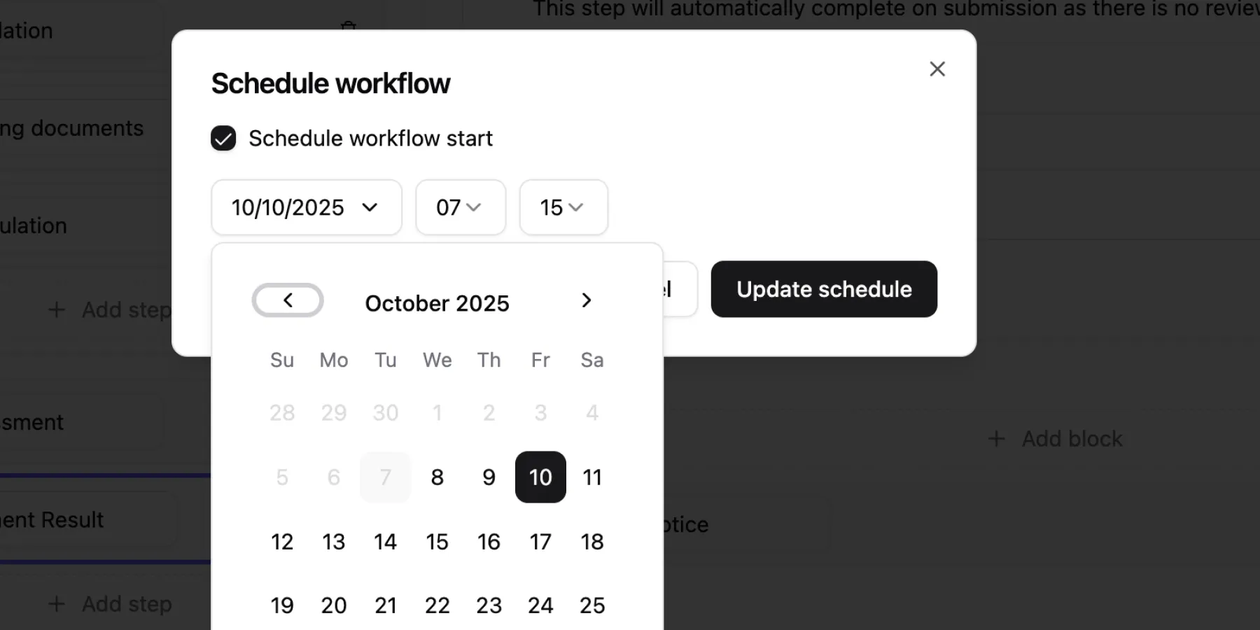 Automated workflows